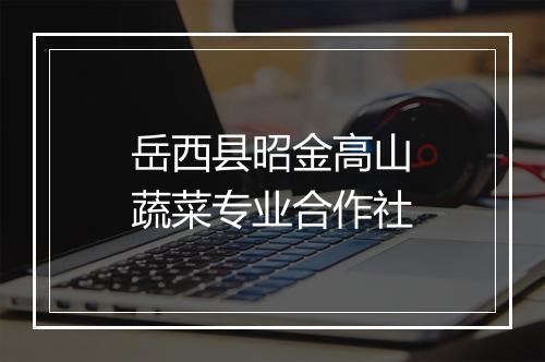 岳西县昭金高山蔬菜专业合作社