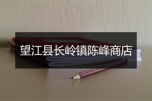 望江县长岭镇陈峰商店