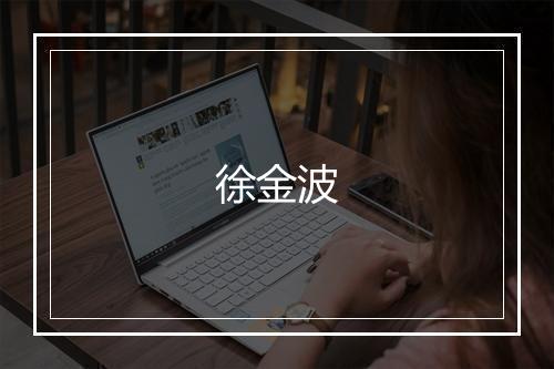 徐金波