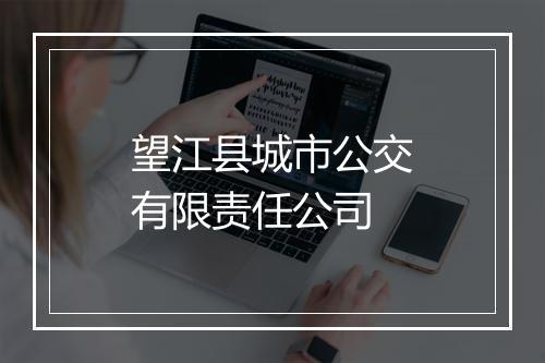 望江县城市公交有限责任公司