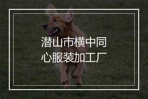 潜山市横中同心服装加工厂
