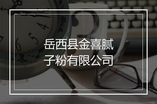 岳西县金喜腻子粉有限公司