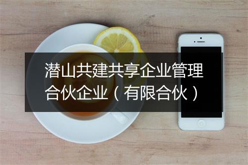 潜山共建共享企业管理合伙企业（有限合伙）