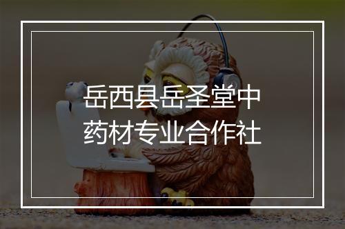 岳西县岳圣堂中药材专业合作社