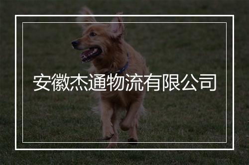 安徽杰通物流有限公司