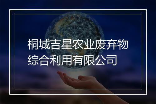 桐城吉星农业废弃物综合利用有限公司