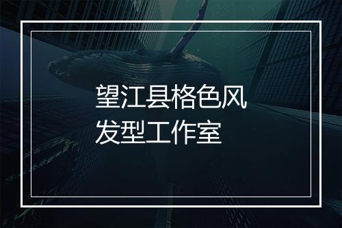 望江县格色风发型工作室