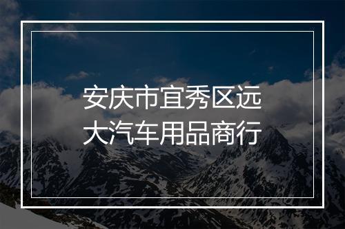 安庆市宜秀区远大汽车用品商行