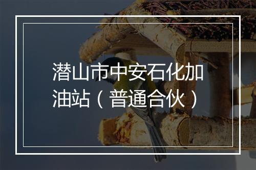 潜山市中安石化加油站（普通合伙）