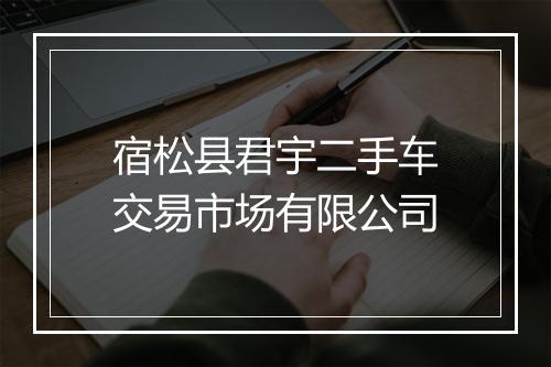 宿松县君宇二手车交易市场有限公司
