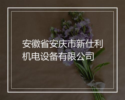 安徽省安庆市新仕利机电设备有限公司