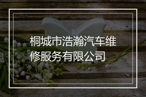 桐城市浩瀚汽车维修服务有限公司