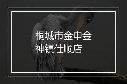 桐城市金申金神镇仕顺店