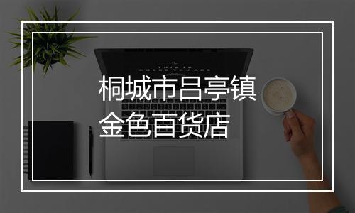 桐城市吕亭镇金色百货店
