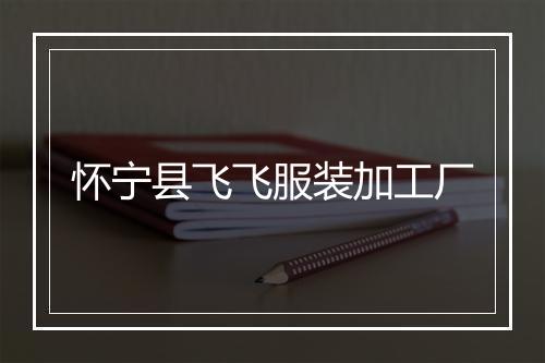 怀宁县飞飞服装加工厂