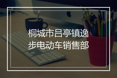 桐城市吕亭镇逸步电动车销售部