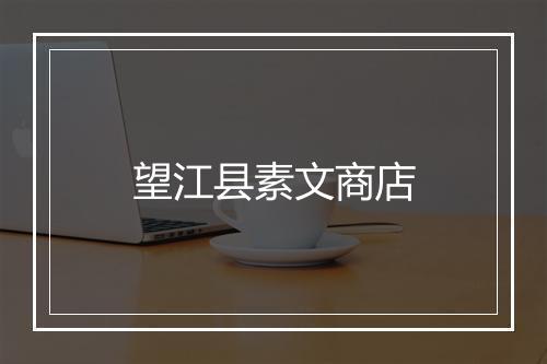 望江县素文商店