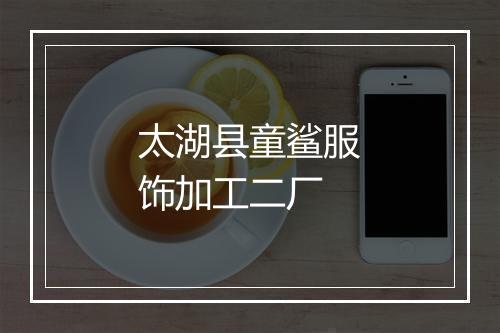 太湖县童鲨服饰加工二厂