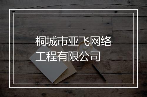 桐城市亚飞网络工程有限公司