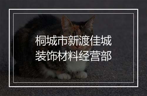 桐城市新渡佳城装饰材料经营部