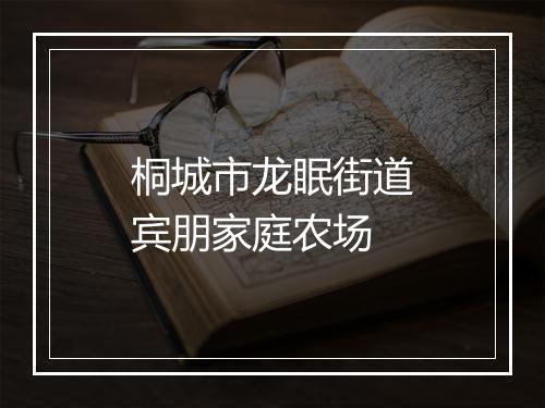 桐城市龙眠街道宾朋家庭农场