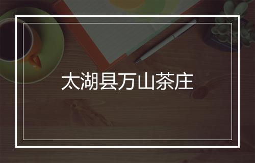 太湖县万山茶庄