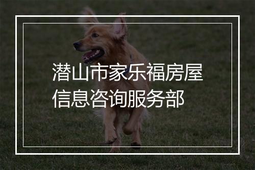 潜山市家乐福房屋信息咨询服务部