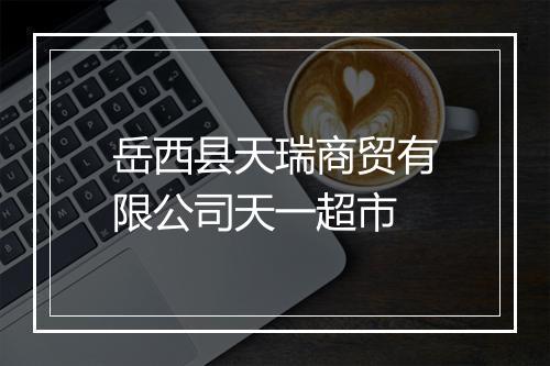 岳西县天瑞商贸有限公司天一超市