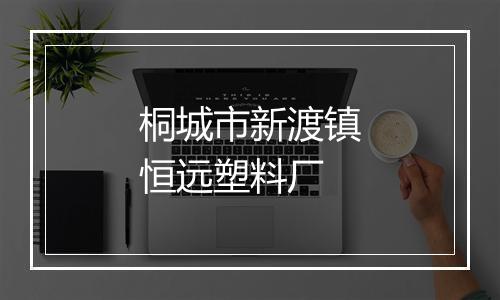 桐城市新渡镇恒远塑料厂