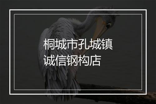 桐城市孔城镇诚信钢构店