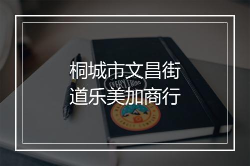 桐城市文昌街道乐美加商行