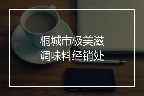 桐城市极美滋调味料经销处