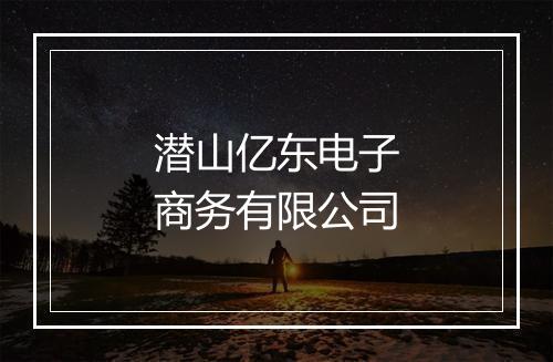 潜山亿东电子商务有限公司