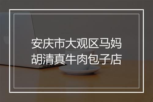 安庆市大观区马妈胡清真牛肉包子店