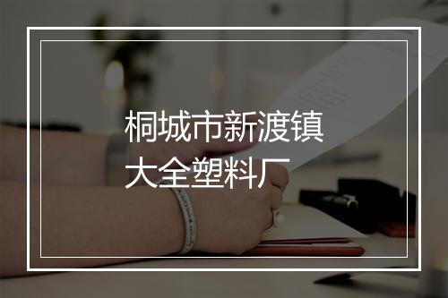 桐城市新渡镇大全塑料厂
