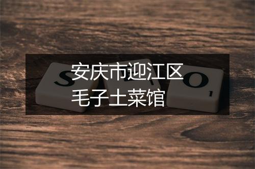 安庆市迎江区毛子土菜馆
