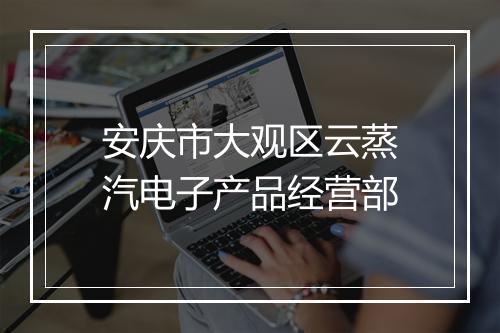 安庆市大观区云蒸汽电子产品经营部