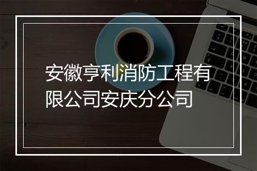 安徽亨利消防工程有限公司安庆分公司