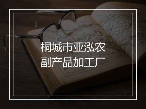 桐城市亚泓农副产品加工厂