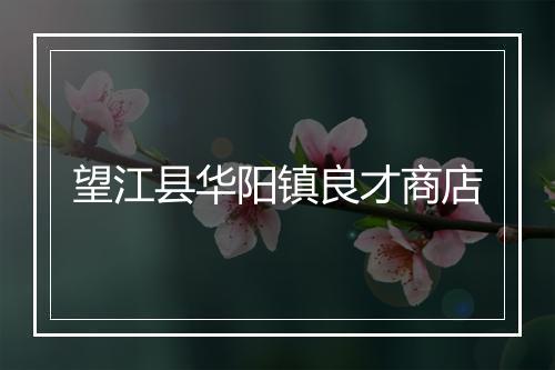 望江县华阳镇良才商店