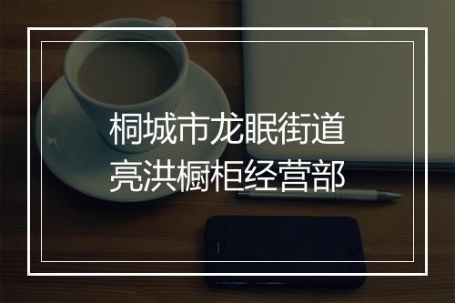 桐城市龙眠街道亮洪橱柜经营部