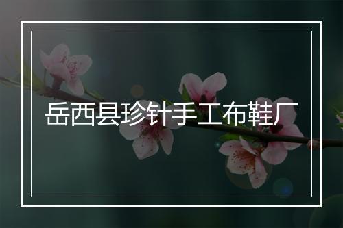 岳西县珍针手工布鞋厂