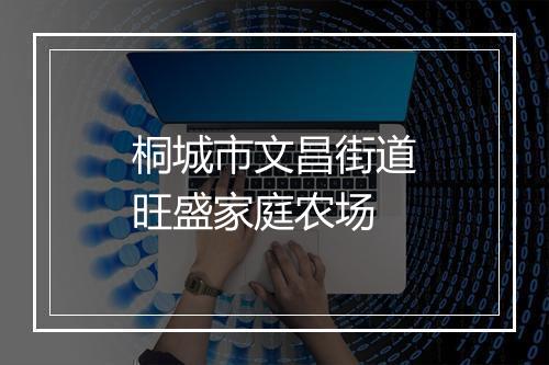桐城市文昌街道旺盛家庭农场
