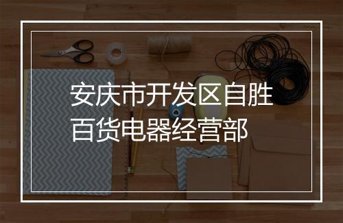 安庆市开发区自胜百货电器经营部