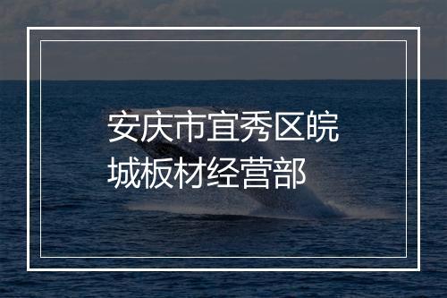 安庆市宜秀区皖城板材经营部