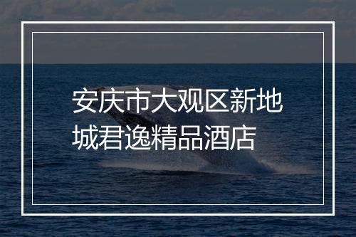安庆市大观区新地城君逸精品酒店