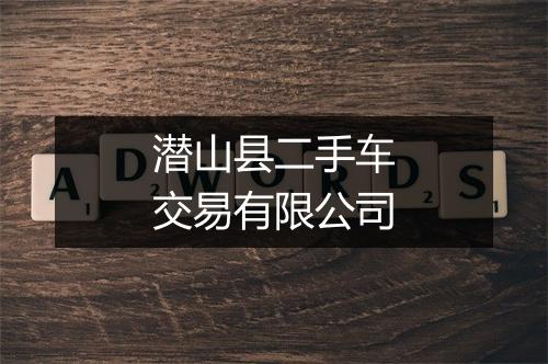 潜山县二手车交易有限公司
