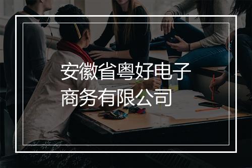 安徽省粤好电子商务有限公司