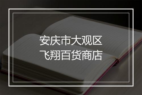 安庆市大观区飞翔百货商店