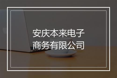 安庆本来电子商务有限公司